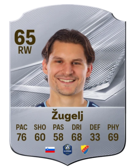Žugelj 65 Silver RW FC 27 card