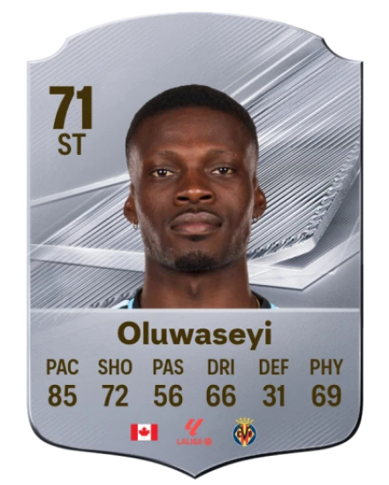 Oluwaseyi 71 Silver ST FC 27 card