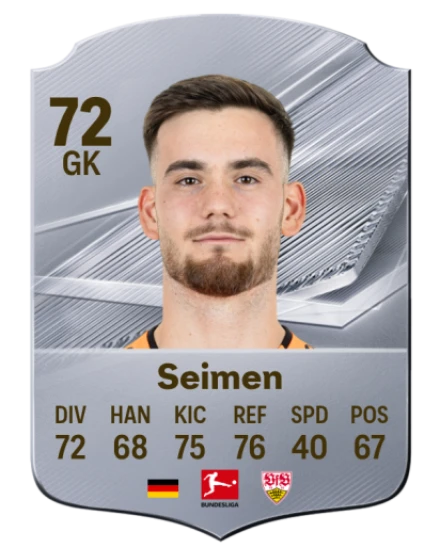 Seimen 72 Common GK FC 26 card