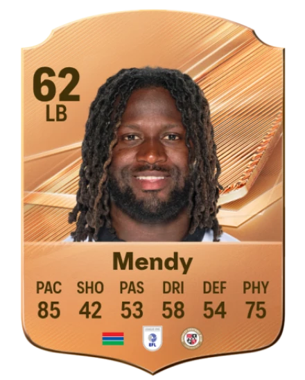Mendy 62 Common LB FC 26 card