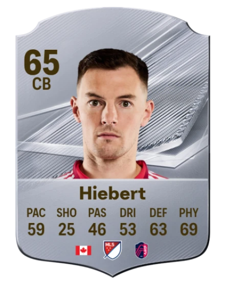 Hiebert 65 Silver CB FC 27 card