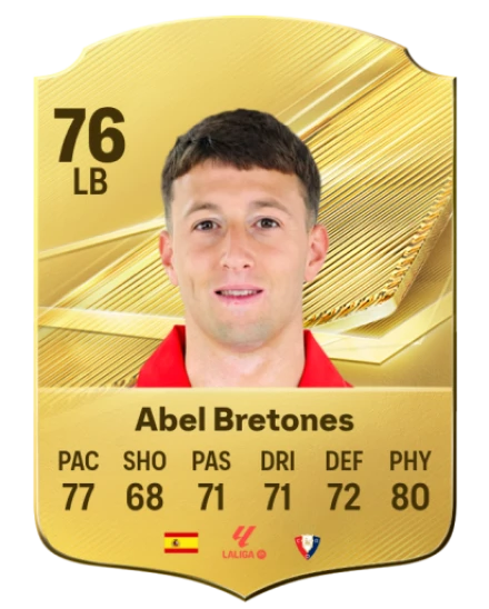 Abel Bretones 76 Common LB FC 26 card