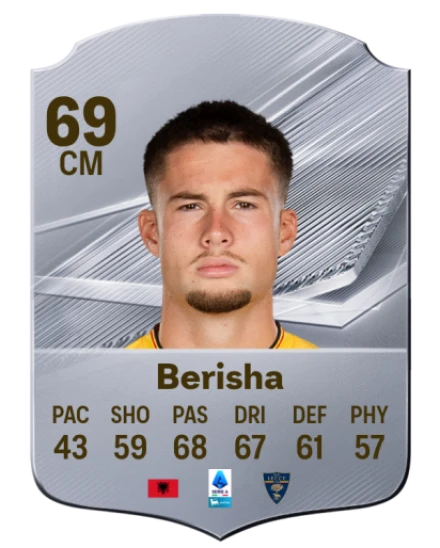 Berisha 69 Silver CM FC 27 card