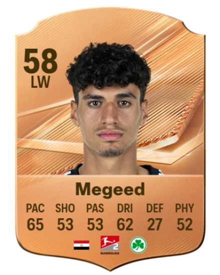 Megeed 58 Bronze LW FC 27 card