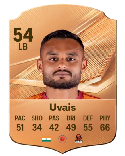 Uvais 54 Common LB FC 26 card