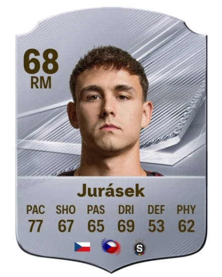 Jurásek 68 Silver RM FC 27 card