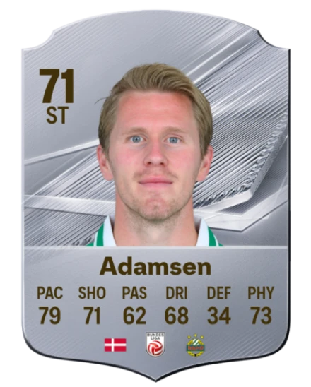 Adamsen 71 Common ST FC 26 card
