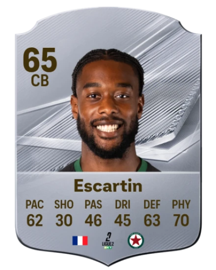 Escartin 65 Silver CB FC 27 card