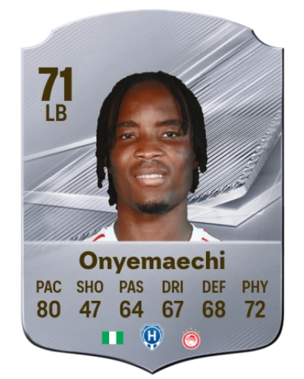 Onyemaechi 71 Silver LB FC 27 card