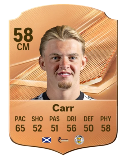 Carr 58 Bronze CM FC 27 card