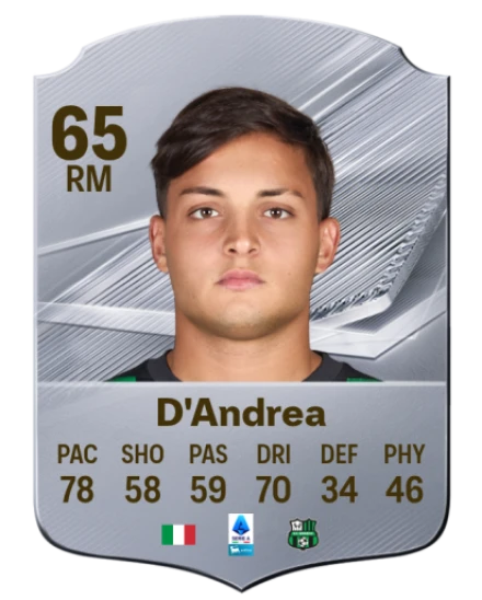 D'Andrea 65 Common RM FC 26 card