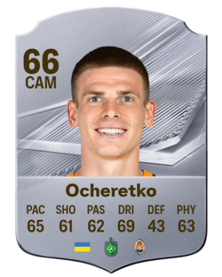 Ocheretko 66 Silver CAM FC 27 card