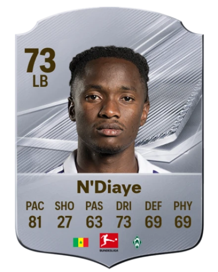 N'Diaye 73 Rare LB FC 26 card