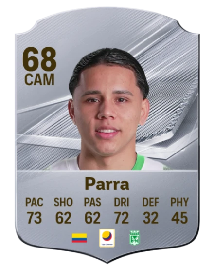 Parra 68 Silver CAM FC 27 card