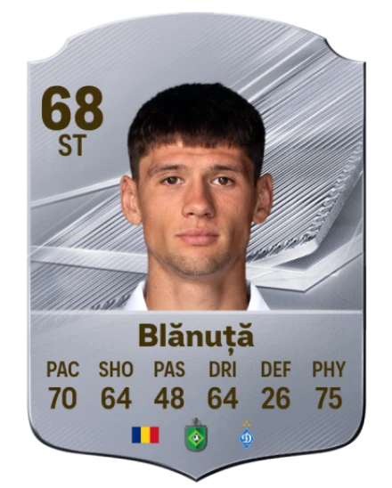 Blănuță 68 Silver ST FC 27 card