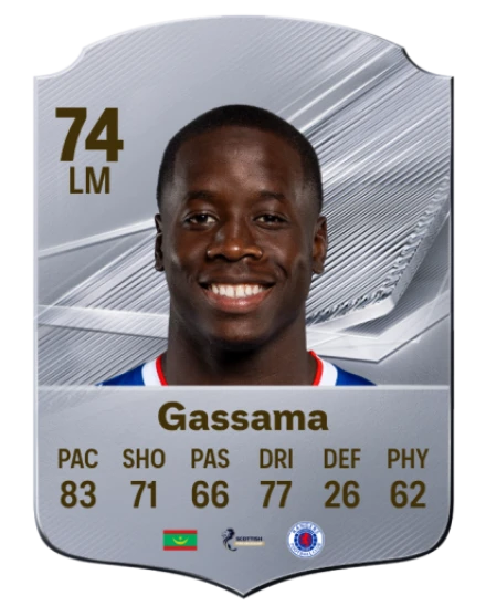 Gassama 74 Common LM FC 26 card