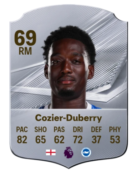 Cozier-Duberry 69 Silver RM FC 27 card