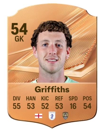 Griffiths 54 Bronze GK FC 27 card