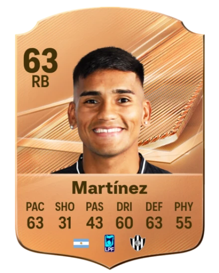 Martínez 63 Bronze RB FC 27 card
