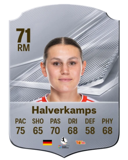 Halverkamps 71 Silver RM FC 27 card