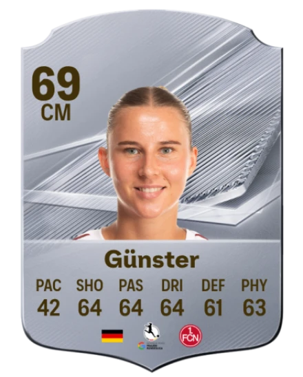 Günster 69 Silver CM FC 27 card