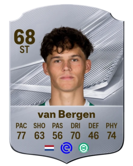 van Bergen 68 Common ST FC 26 card