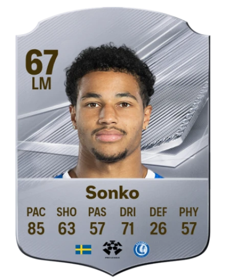 Sonko 67 Silver LM FC 27 card