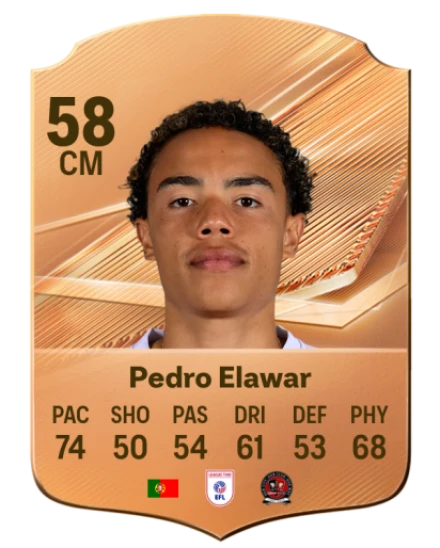 Pedro Elawar 58 Bronze CM FC 27 card