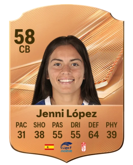 Jenni López 58 Bronze CB FC 27 card