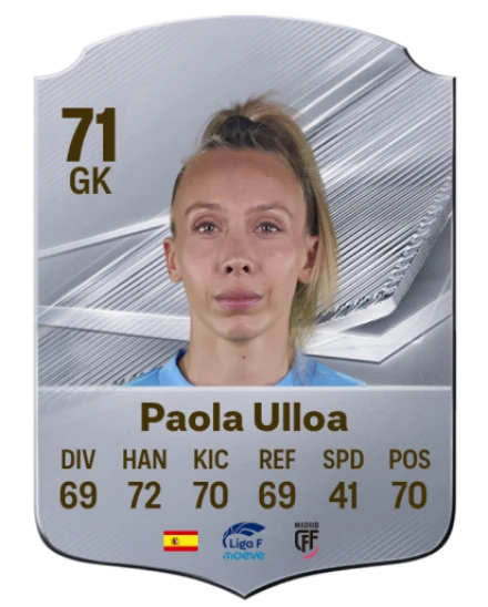 Paola Ulloa 71 Common GK FC 26 card