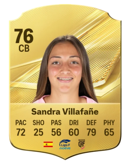 Sandra Villafañe 76 Common CB FC 26 card
