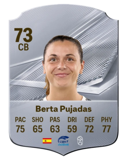 Berta Pujadas 73 Silver CB FC 27 card