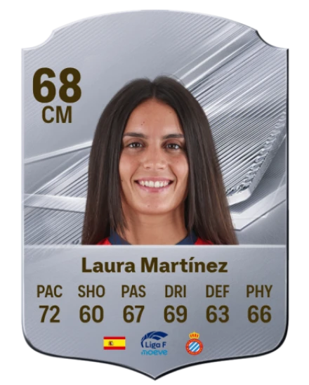 Laura Martínez 68 Silver CM FC 27 card