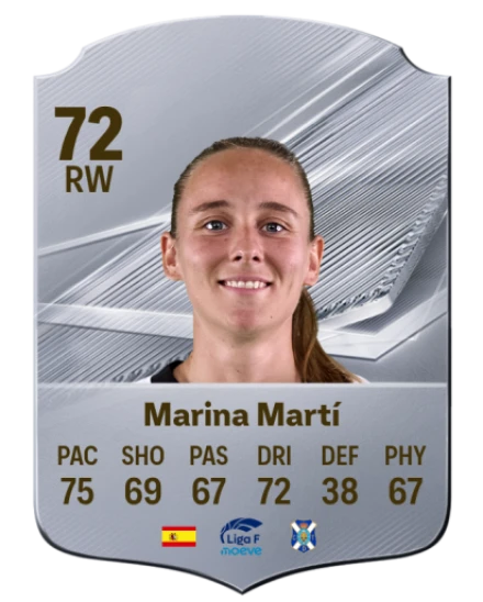Marina Martí 72 Silver RW FC 27 card