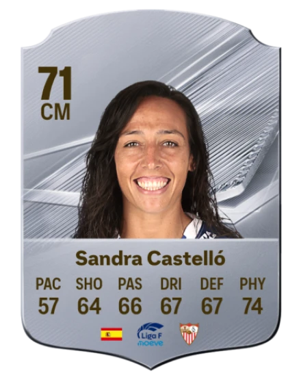 Sandra Castelló 71 Silver CM FC 27 card