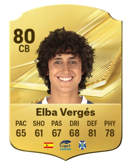 Elba Vergés 80 Common CB FC 26 card