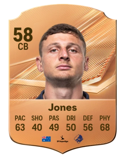 Jones 58 Bronze CB FC 27 card