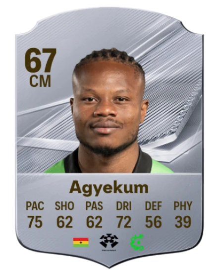 Agyekum 67 Common CM FC 26 card