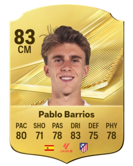 Pablo Barrios 83 Common CM FC 26 card