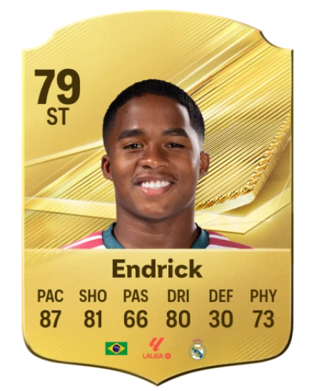 Endrick 79 Gold ST FC 27 card