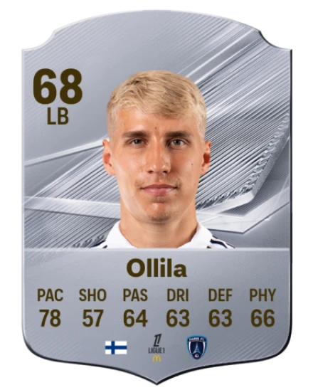 Ollila 68 Silver LB FC 27 card
