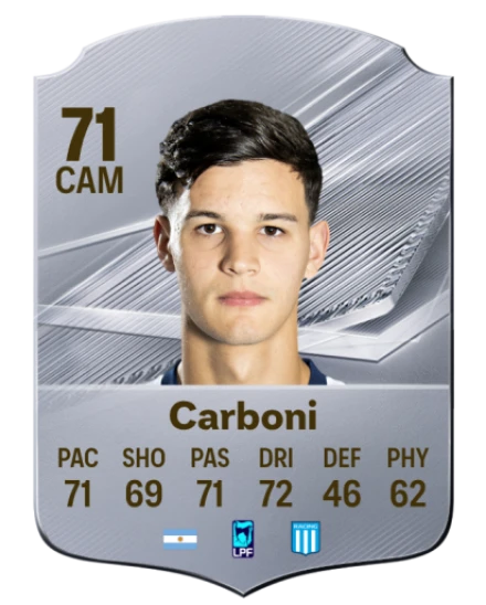 Carboni 71 Silver CAM FC 27 card
