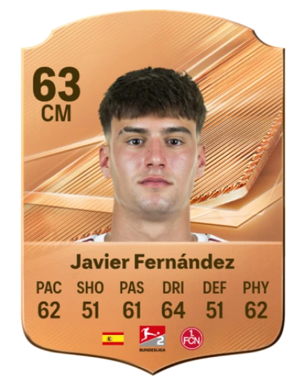 Javier Fernández 63 Common CM FC 26 card
