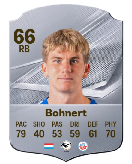 Bohnert 66 Common RB FC 26 card