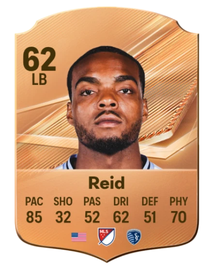 Reid 62 Common LB FC 26 card