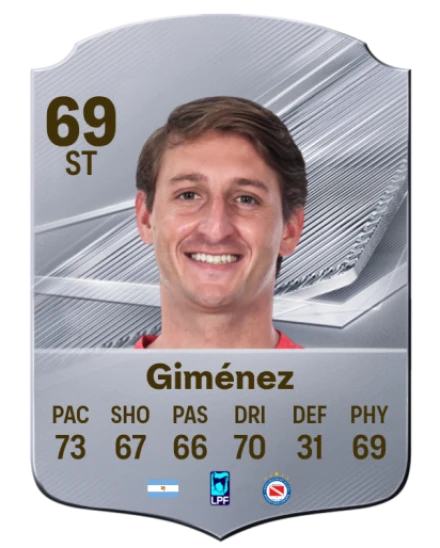 Giménez 69 Common ST FC 26 card