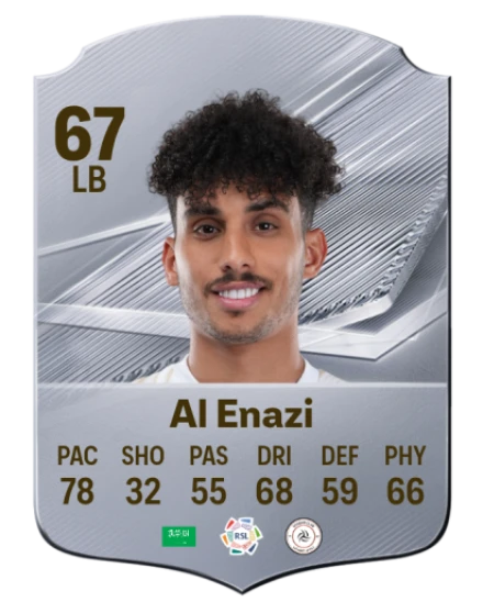 Al Enazi 67 Silver LB FC 27 card