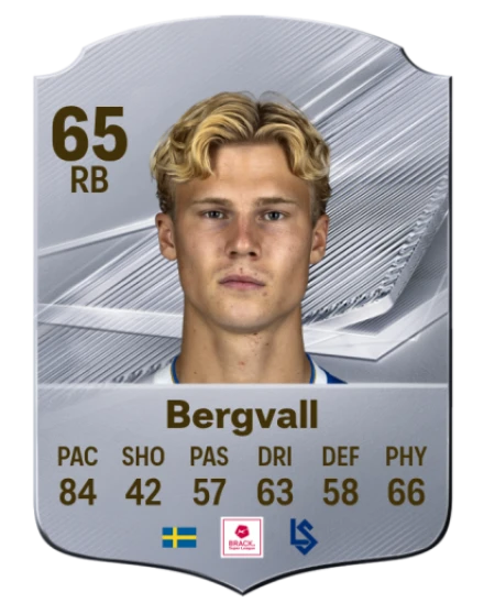 Bergvall 65 Common RB FC 26 card
