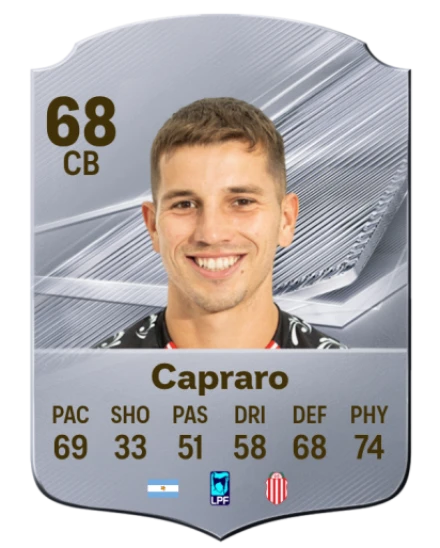 Capraro 68 Silver CB FC 27 card