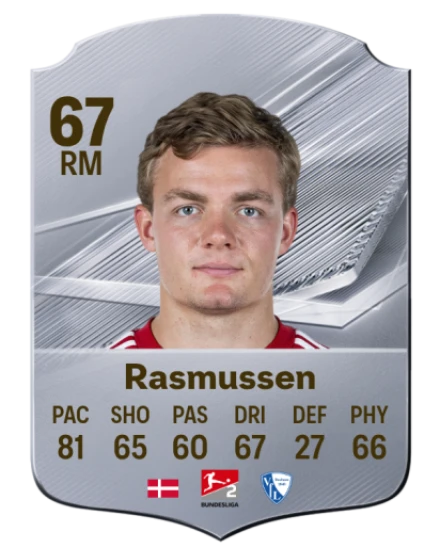 Rasmussen 67 Silver RM FC 27 card
